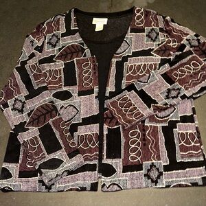 Chic Geometric Women's Cardigan